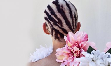 Инстаграмное креативное окрашивание на короткие волосы от Джанин Кер