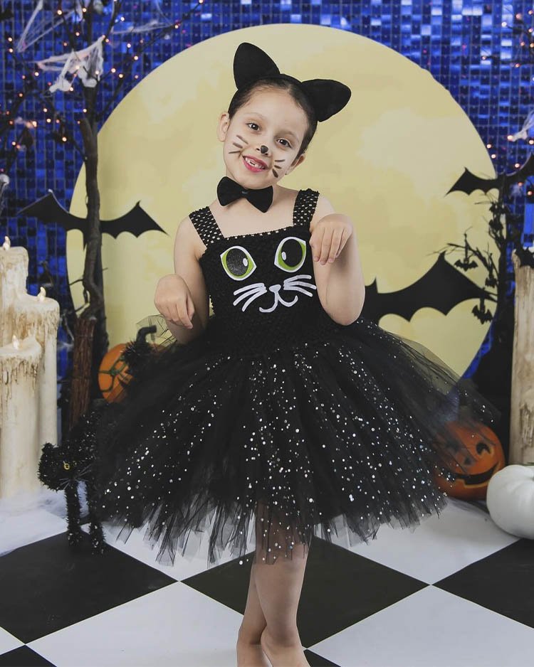 Образ котенка на Хэллоуин для девочки