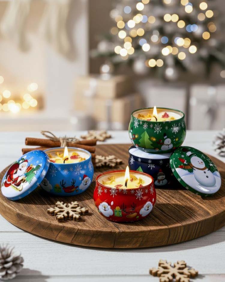 свечи на новый год