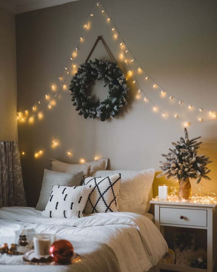Как украсить спальню на Новый год и Рождество