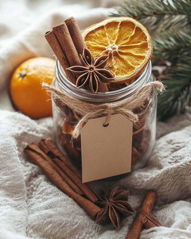 Украшение в банке на Новый год