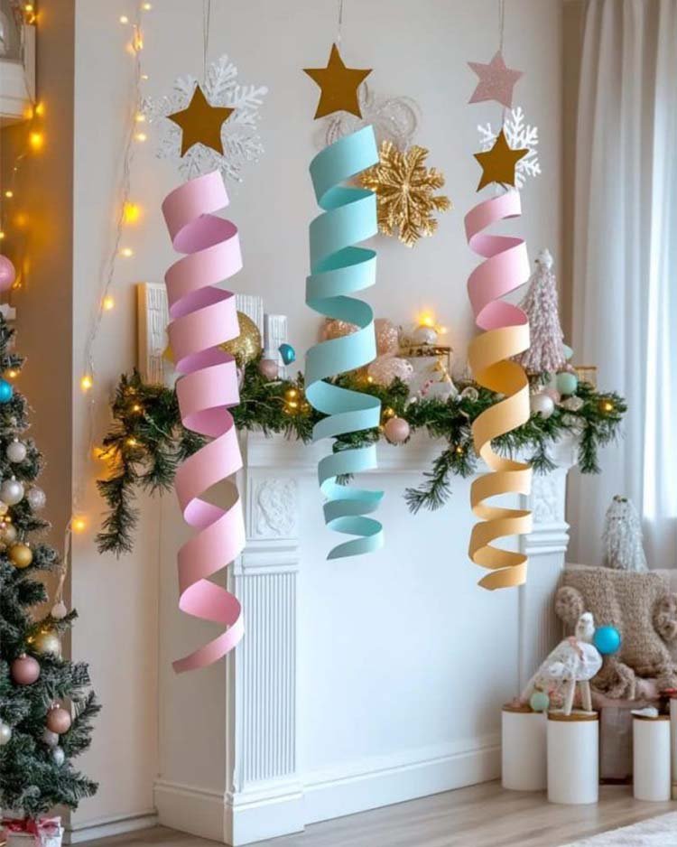 Бумажные гирлянды своими руками на Рождество