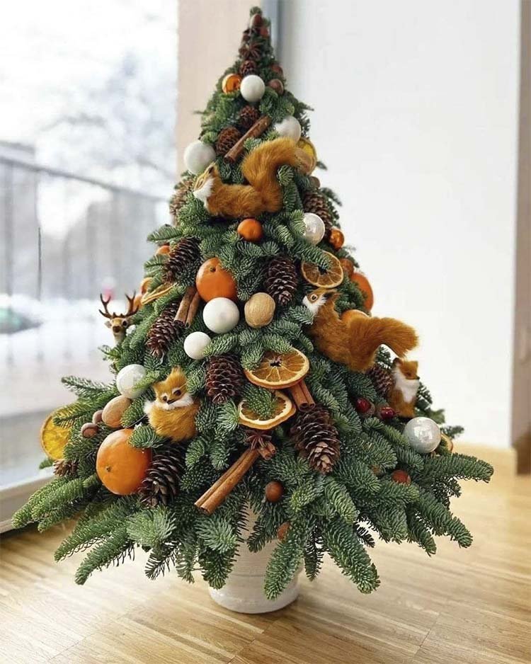 Натуральные елочные игрушки