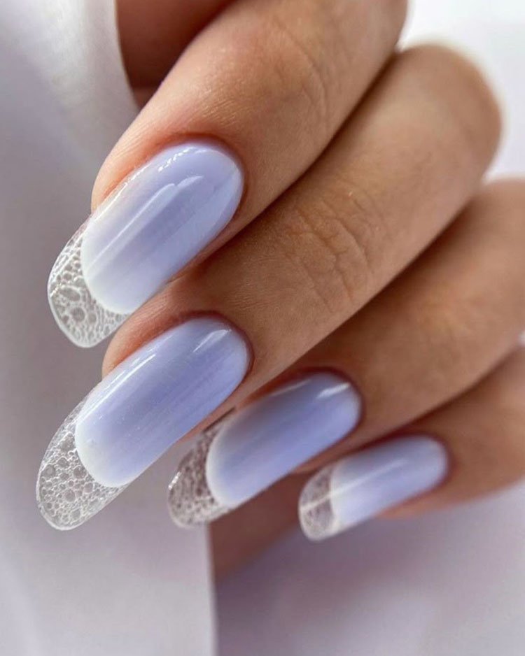 Френч в технике Bubble French 