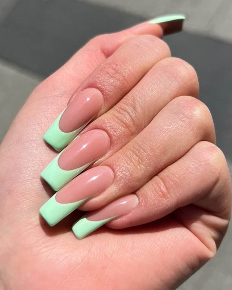 Зеленый мятный френч