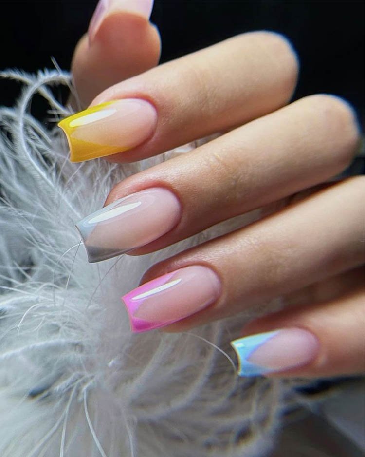 цветной френч