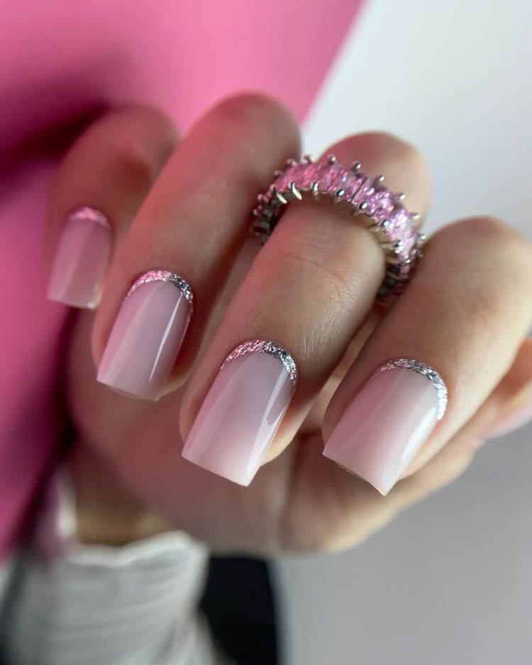 минималистичный обратный френч