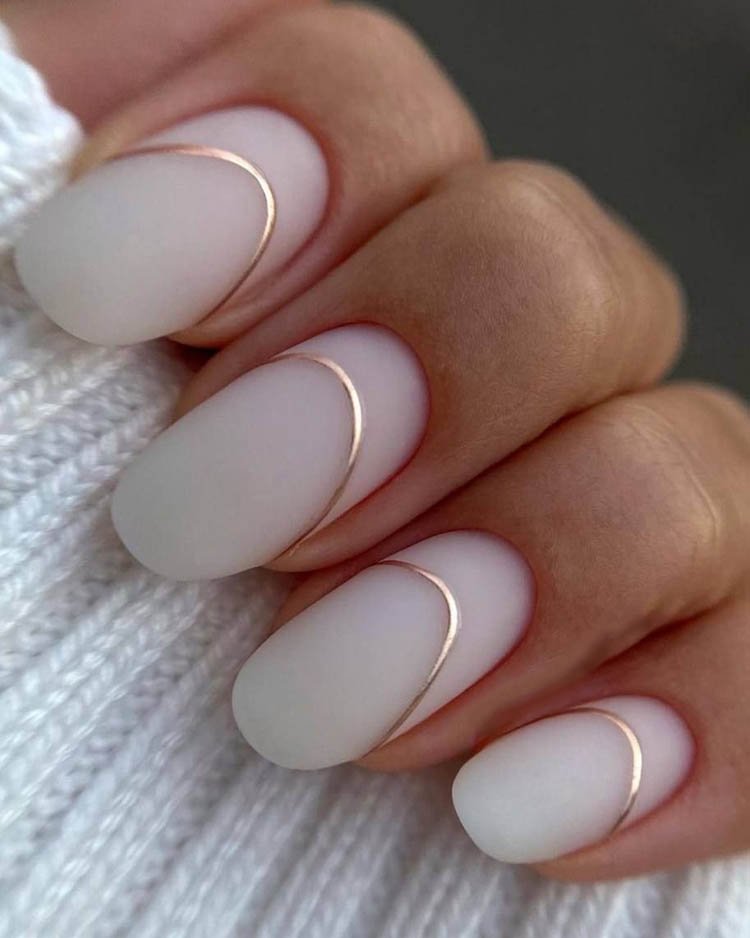 обратный тонкий золотой френч