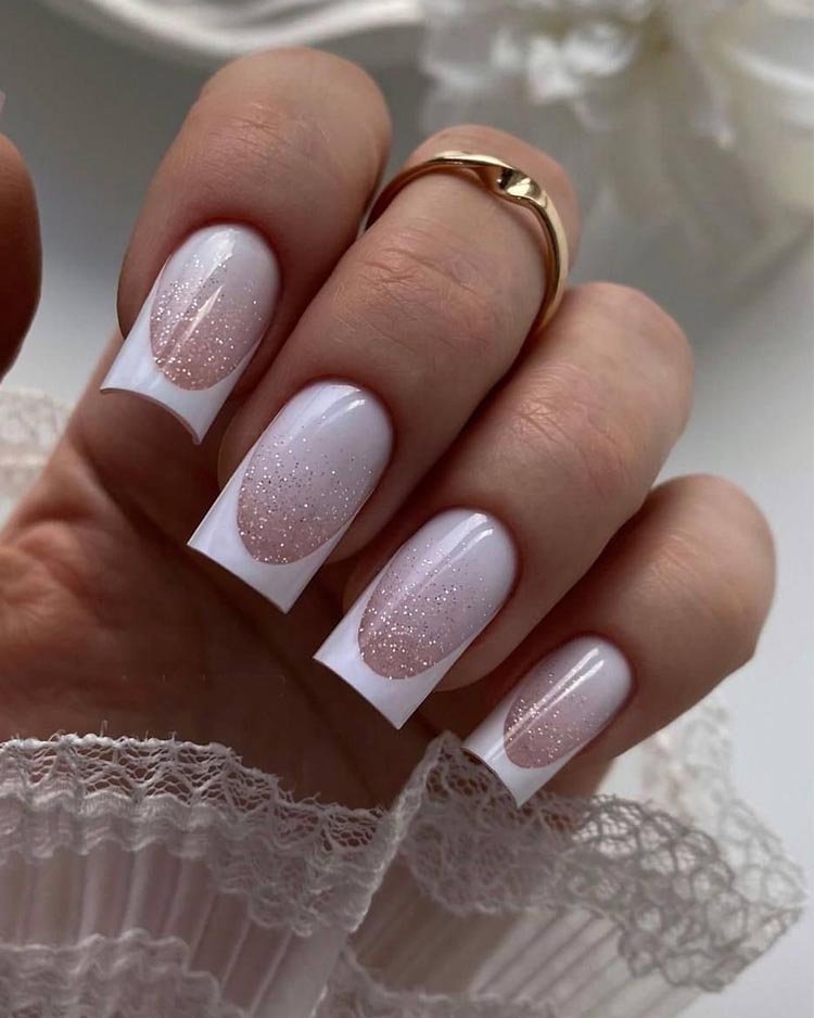 френч невесты с блестками