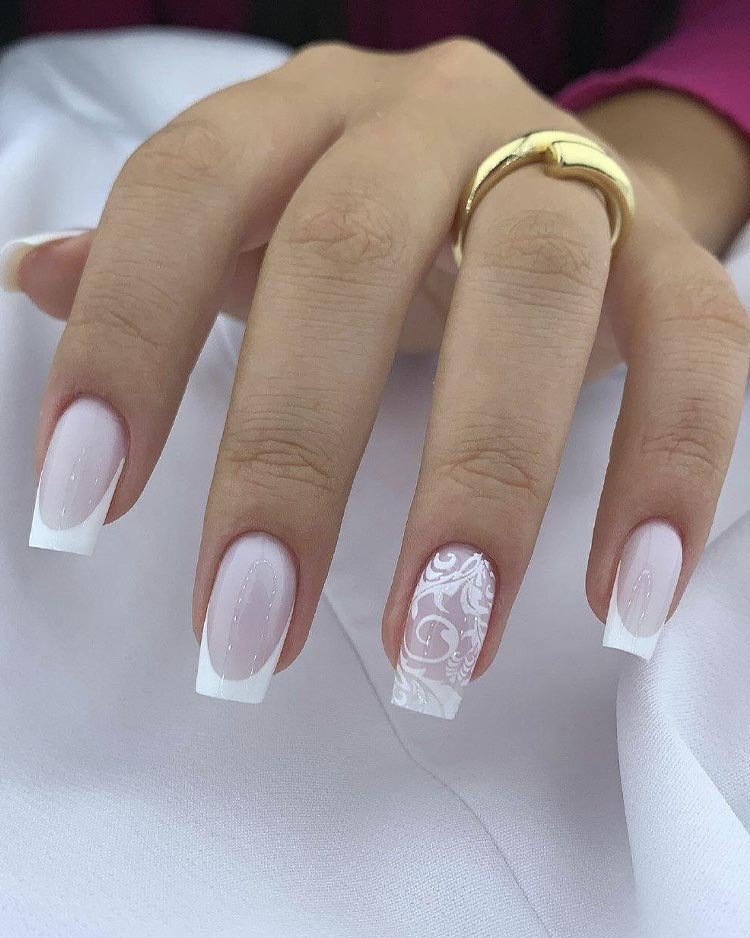 свадебный френч с кружевом