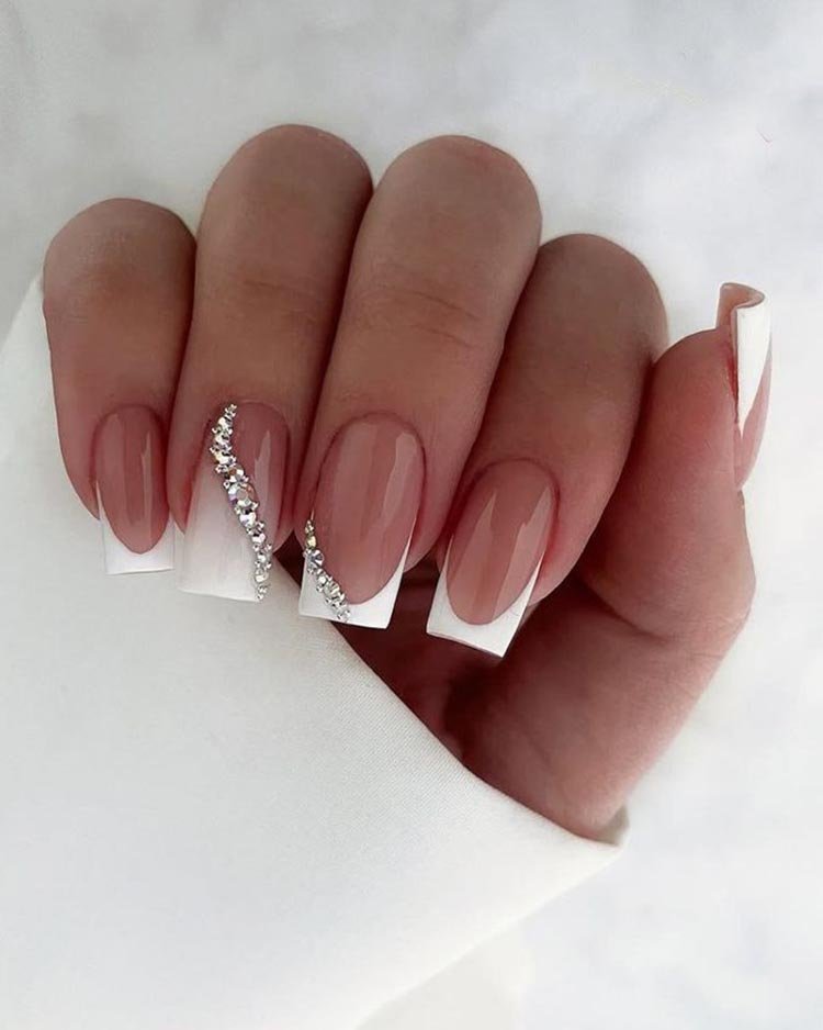 свадебный френч со стразами