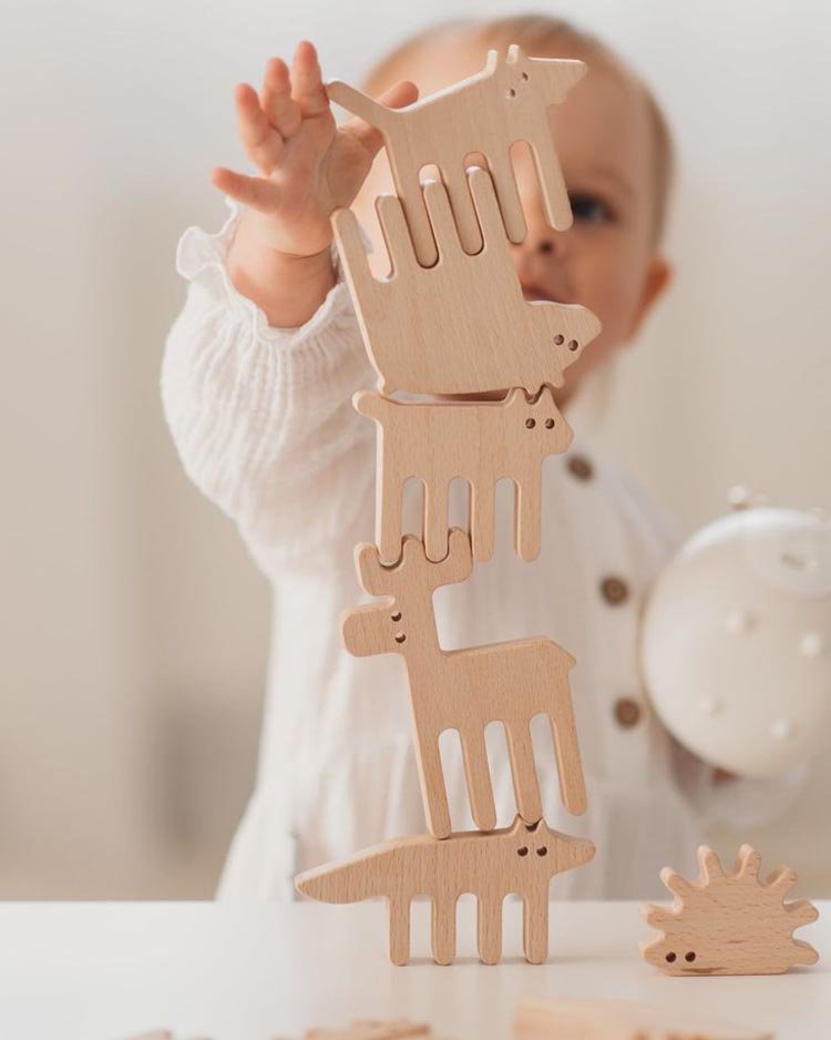 Деревянный конструктор для малышей