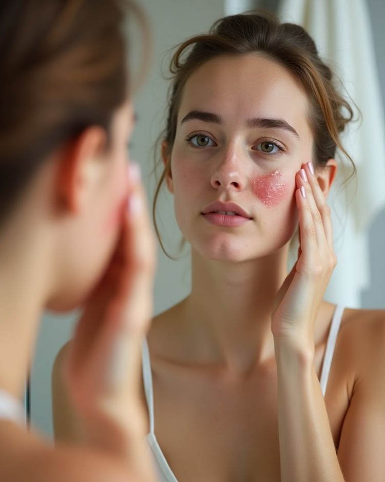 Покраснение, раздражение кожи лица