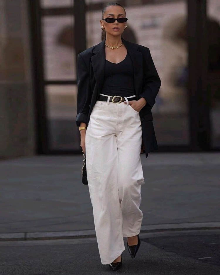 Белые джинсы