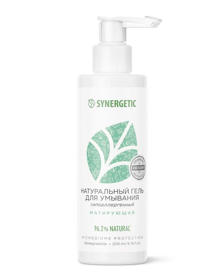 Synergetic, мягкий матирующий гель для умывания