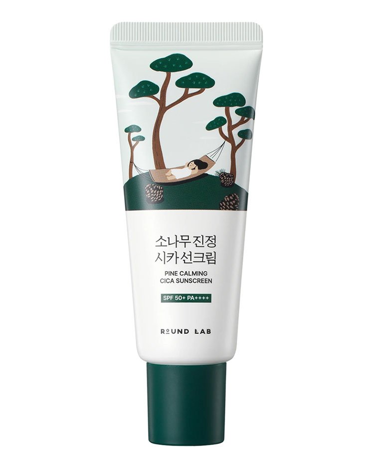 ROUND LAB Солнцезащитный крем Pine Calming Cica для проблемной кожи